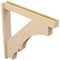 Ekena Millwork 5 1/2-in W x 38-in D x 38-in H Balboa Block Rough Cedar Woodgrain TimberThane Outlooker, Primed Tan OUTUR055X38X38BOA44RCPR - alternate 2